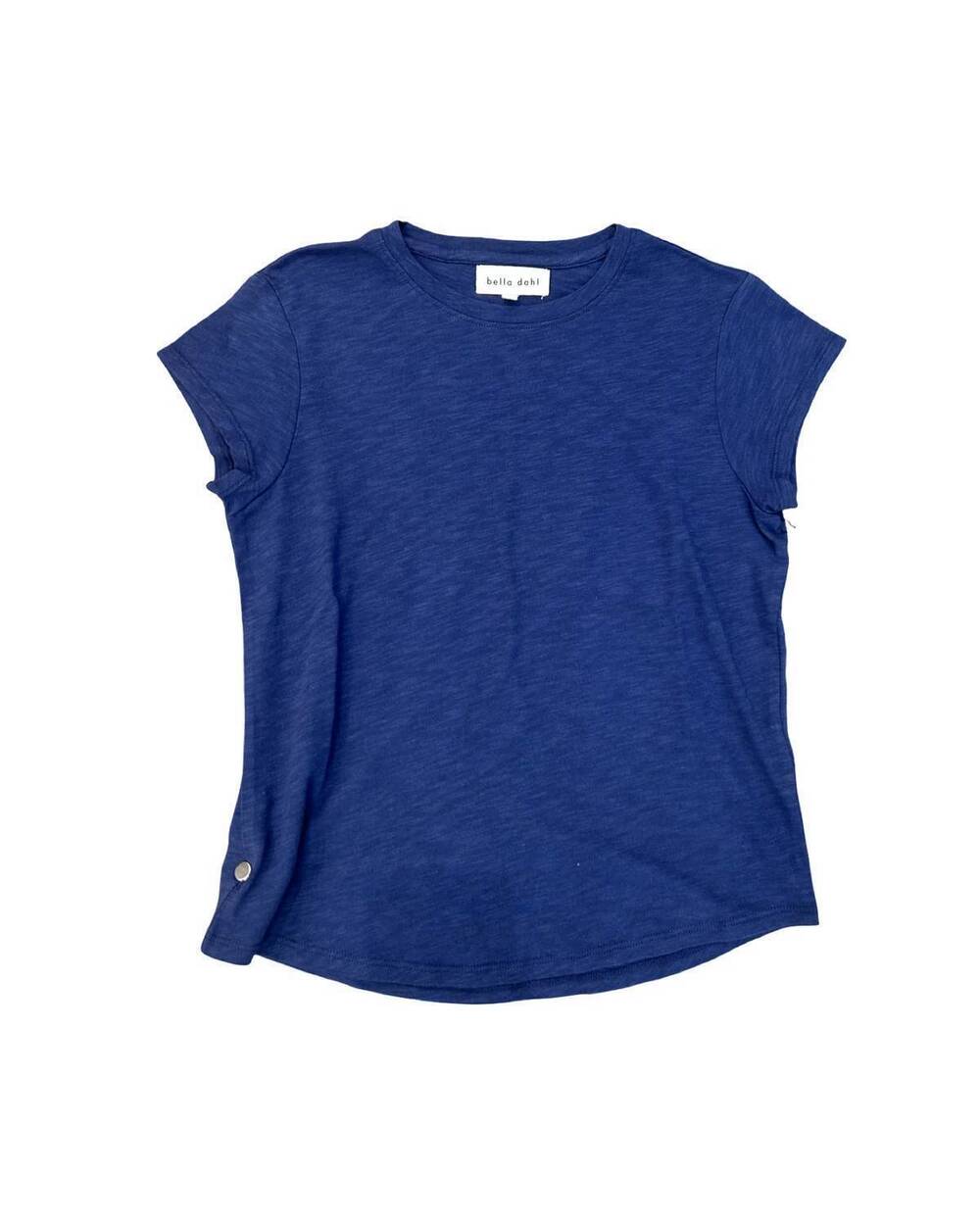 NEW BELLA DAHL women's baby crew tee in midnight surf